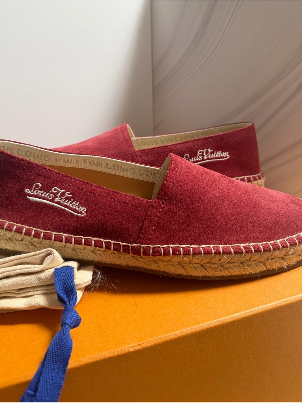 Louis Vuitton Bidart Espadrilles in burgundy